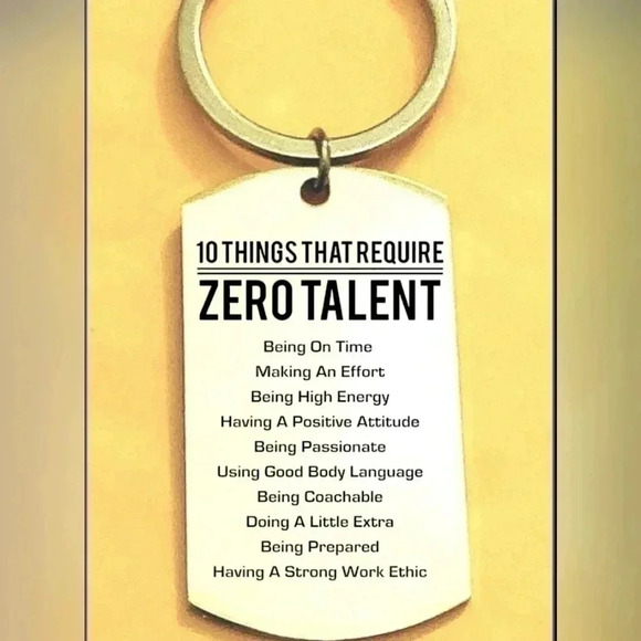 10 things require zero talent inspiration love quote - Picture 1 of 1